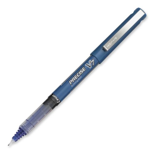 Pilot Precise V7 Stick Rolling Ball Pens, Fine Point, Blue Ink, Dozen Box (35349) Pilot Precise V7 Stick Rolling Ball Pens, Fine Point, Blue Ink, Dozen Box (35349)