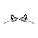 Shimano ST-EF50 Acera EZ Fire Plus Shift and Brake Lever 7-speed, Pair, Silver V Brake