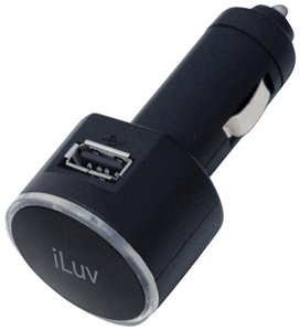 Iluv I109Blk Dc Cigarette Lighter Adapter With Usb Output