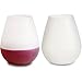 Freshlove Silicone Wine Glasses, 12oz the Unbreakable Wine Walker; Flexible Plastic Stemless Cups - Best for Pool or BBQ - Shatterproof & Reusable - Makes a Great Wine Gift - Bulk Set of 4.