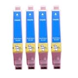 4 Cyan Ink Cartridges for Epson Stylus Photo R240 R245 RX420 RX425 RX520 Compatibles T0552 by GFS