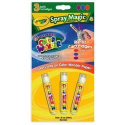 Crayola Color Wonder Sprayer Refills- Tangerine Orange, Blue, and Fuschsia
