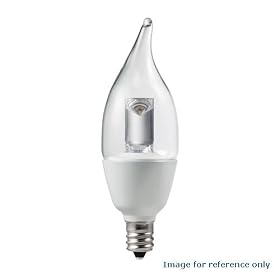 2.5 Watt BA9 Philips Endura LED Clear Candelabra Light Bulb