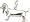 Basset Hound Charm, Sterling Silver