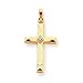 14k Cross with Diamond Pendant
