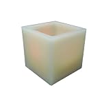 Mr. Light 6.375 Square Ivory Wax LED Candle