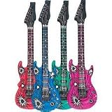 12-Pack Inflatable Rock Star Electric Guitar
