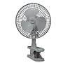 6 Clip-On Fan, 2-Speed,m 7-15/16x6x9-1/2, Light Gray