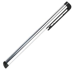 Stylus Pen CLIP for Apple iPhone, iPod Touch (Metal Silver Body, Black Ends)