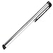 Stylus Pen CLIP for Apple iPhone, iPod Touch (Metal Silver Body, Black Ends)