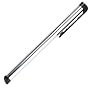 Stylus Pen CLIP for Apple iPhone, iPod Touch (Metal Silver Body, Black Ends)