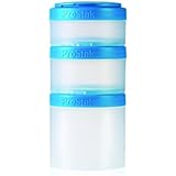 BlenderBottle ProStak Twist n' Lock Storage Jars Expansion 3-Pak with Pill Tray