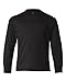 Hanes Youth Tagless, ComfortSoft, Long-Sleeve T-Shirt - BLACK - M