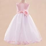 LITO Childrens Special Occasion PINK Petal Wedding Flower Girls Dress 2T-12