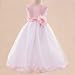 LITO Childrens Special Occasion PINK Petal Wedding Flower Girls Dress 2T-12