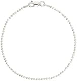 Sterling Silver 1.5 mm Pallini Bead, Ball Chain NICKEL FREE ( 7 inch - 30 inch )