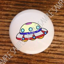 SPACE PLANETS SPACESHIP #13 DRAWER PULLS KNOBS