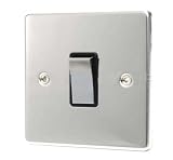 from West Midland Lighting Ltd POLISHED CHROME 1 GANG 2 WAY 6 AMP LIGHT SWITCH C302PCB Model WESDE