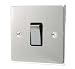 Kitchen & Housewares : POLISHED CHROME 1 GANG 2 WAY 6 AMP LIGHT SWITCH C302PCB