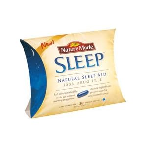 Nature Made SLEEP 100% Drug Free Natural Sleep Aid 30 Liquid Softgels