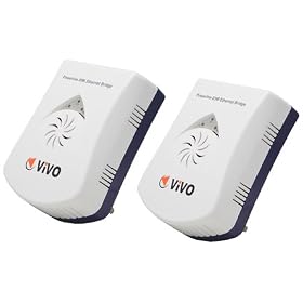 Twin Pack Highspeed Professional 85Mb / 85 Mbps / Homeplug Compliant Fast Ethernet Bridge Adapter for ADSL / Cable / NTL / Virgin Internet / Sony PS3 / Playstation 3 / Xbox 360 / Nintendo Wii / HD Video Streaming / EN and Blu-ray / PC - Full 30 day no quibble money back guarantee