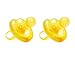 Natursutten 2 Pack BPA Free Natural Rubber Pacifier, Butterfly Rounded, 12 Months and Above