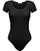 FPT Womens Basic Short Sleeve Bodysuit BLACK MEDIUM