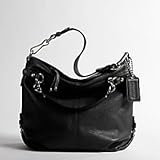 Coach Leather Brooke Shoulder Hobo Bag Purse 14142 Black