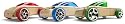 Mini Automoblox Mix and Match Wooden Toy Cars (3 pack)