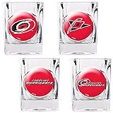 Great American Carolina Hurricanes 4-Piece Shot Glass Set