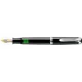 Pelikan SOUVERAN M405 BLACK/SILVER Fountain Pen-Fine