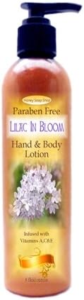Honey Soap Shop - Lilac in Bloom Scented - Paraben Free Vitamin A-C&E Hand & Body Lotion