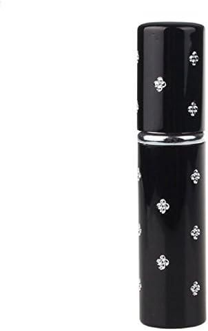 Suppion 5ml Empty Refillable Perfume Atomizer Travel Metal Bottle Spray Pump (Black)