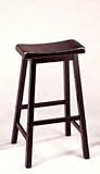 Set of 2 29"H Bar Stools Black Finish