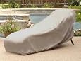 Wicker Chaise Lounge Covers : 84 x 34 x 34 Khaki