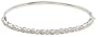 10k White Gold Navette and Round Diamond Flex Bangle Bracelet (1/2 cttw, I-J Color, I2-I3 Clarity)