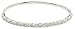 Jewelry : 10k White Gold Navette and Round Diamond Flex Bangle (1/2 cttw, I-J Color, I2-I3 Clarity)