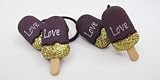 Cute Hair Accessory: Ice Cream Bars Dark Chocolate