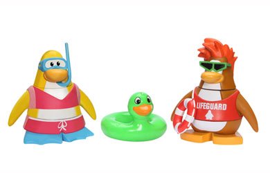 Club Penguin 2 Inch Mix 'N Match Figure Pack - Lifeguard and Snorkeler - Series 4