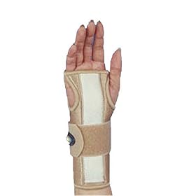 Click here to buy Maxar Airprene (Breathable Neoprene) Wrist Splint with Removable Palmar Stays by Maxar.