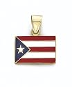 14K Enamel Puerto Rico Flag - GH16299