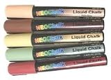 NeoChalk Liquid Chalk Marker Earth Tones-set of 5