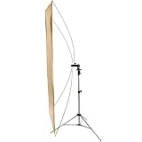Interfit Photographic Flat Panel Reversible Silver / Gold Reflector, 35 x 70 with Stand & Tilting Bracket