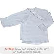 giggle Better Basics Long-Sleeve Tees, Organic Cotton - Set of 2, Blue, 0-3 Months