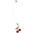 Sweet Gem Cherry Pregnant Belly Ring