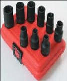 Sunex 2690SE 1 2 Inch Drive External Star Impact Socket Set 9 Piece