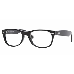 Click here to buy RAY BAN RX 5184 RX5184 2000 SHINY BLACK SIZE 50 EYEGLASSES.