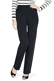 Cotton Rich 2-Way Stretch Straight Leg Trousers