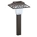 Malibu Solar White Nichia LED Outdoor Plastic Garden Lights, Brown with Frosted Globe 4-Pack #LZ1004BR4