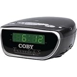 Coby CDRA147 AM/FM Dual Alarm Clock Radio / CD Player